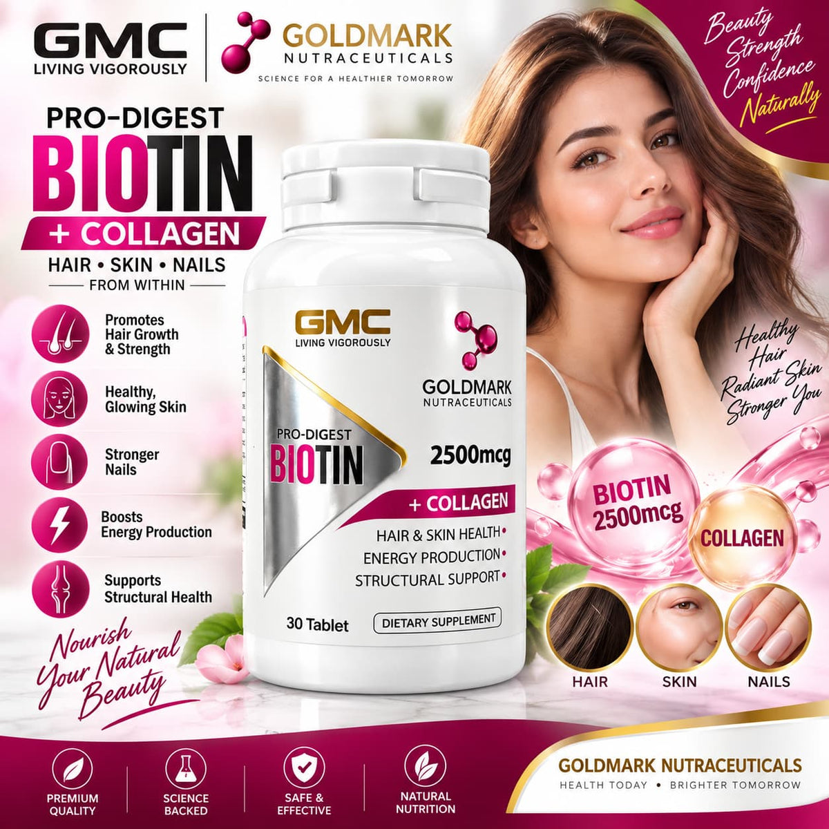 GMC Biotin 2500mcg + Collagen